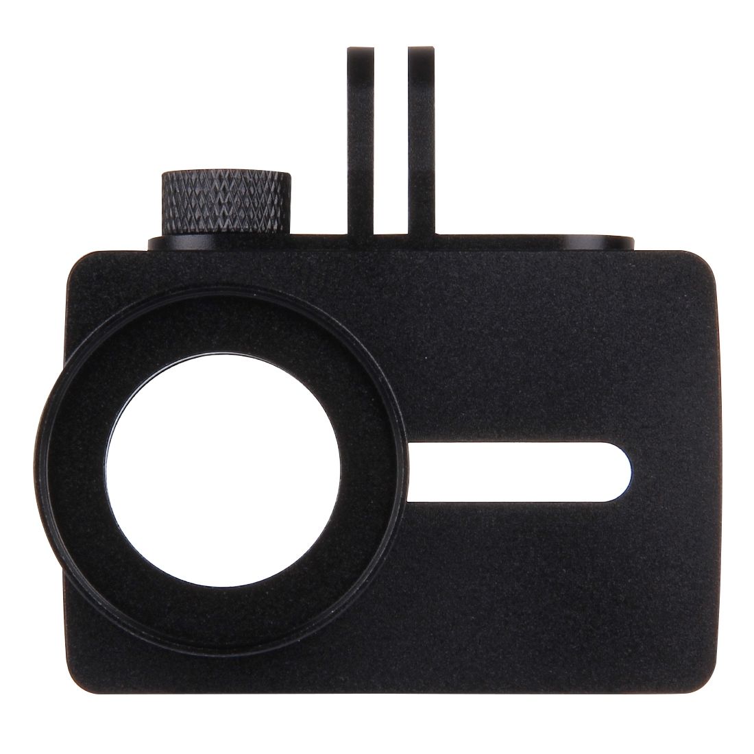 For Xiaomi Xiaoyi Yi II Sport Action Camera Aluminum Alloy Housing Protective Case with Lens Protective Cap (Dark Blue)