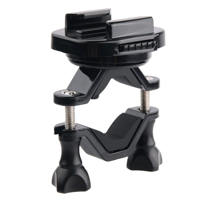 GP432 Bicycle Motorcycle Handlebar Mount for GoPro HERO7 /6 /5 /5 Session /4 Session /4 /3+ /3 /2 /1 / Fusion, Xiaoyi and Other Action Cameras (Black)