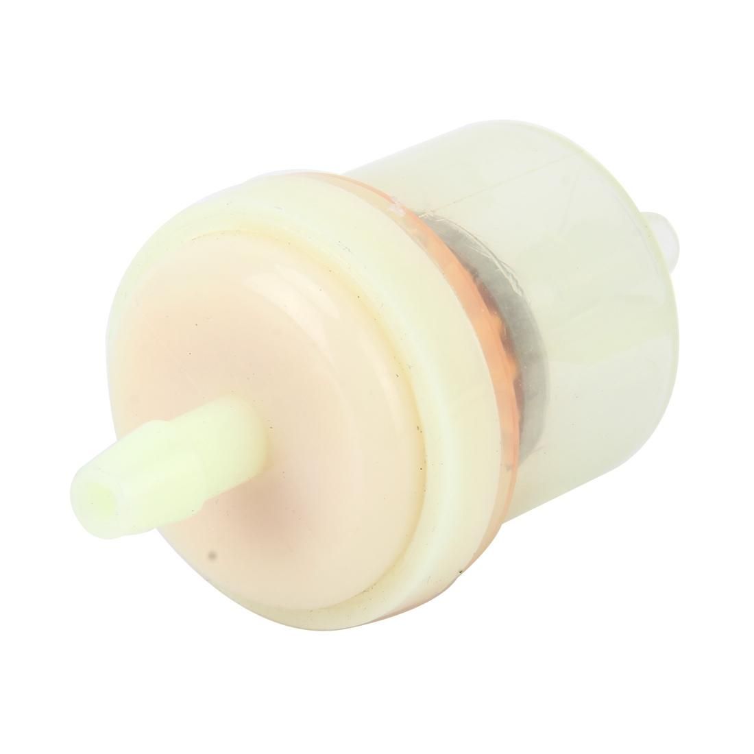10 PCS Motorcycle Yellow Cylinder Shape Gas Inline Fuel Filter for CG125