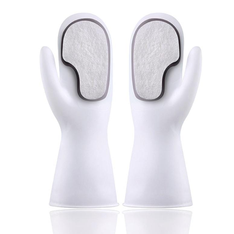 5 PCS Dishwashing Gloves Non-Oily Kitchen Waterproof Housework Wipes, Style:Scouring Pad Gloves
