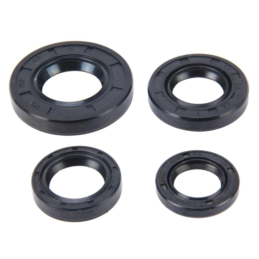 4 PCS Motorcycle Rubber Engine Oil Seal Kit for ZY125