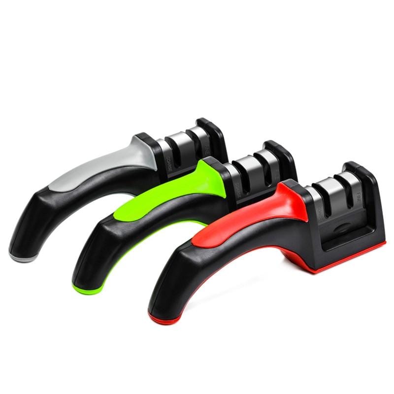 Ceramics Knife Sharpener with Square Handle (Green)