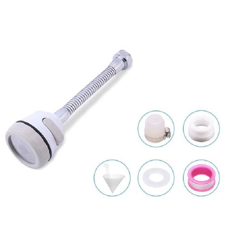 Kitchen Faucet Splash-proof Extender Water-saving Booster, Specification:Plastic 3 Files + Filter