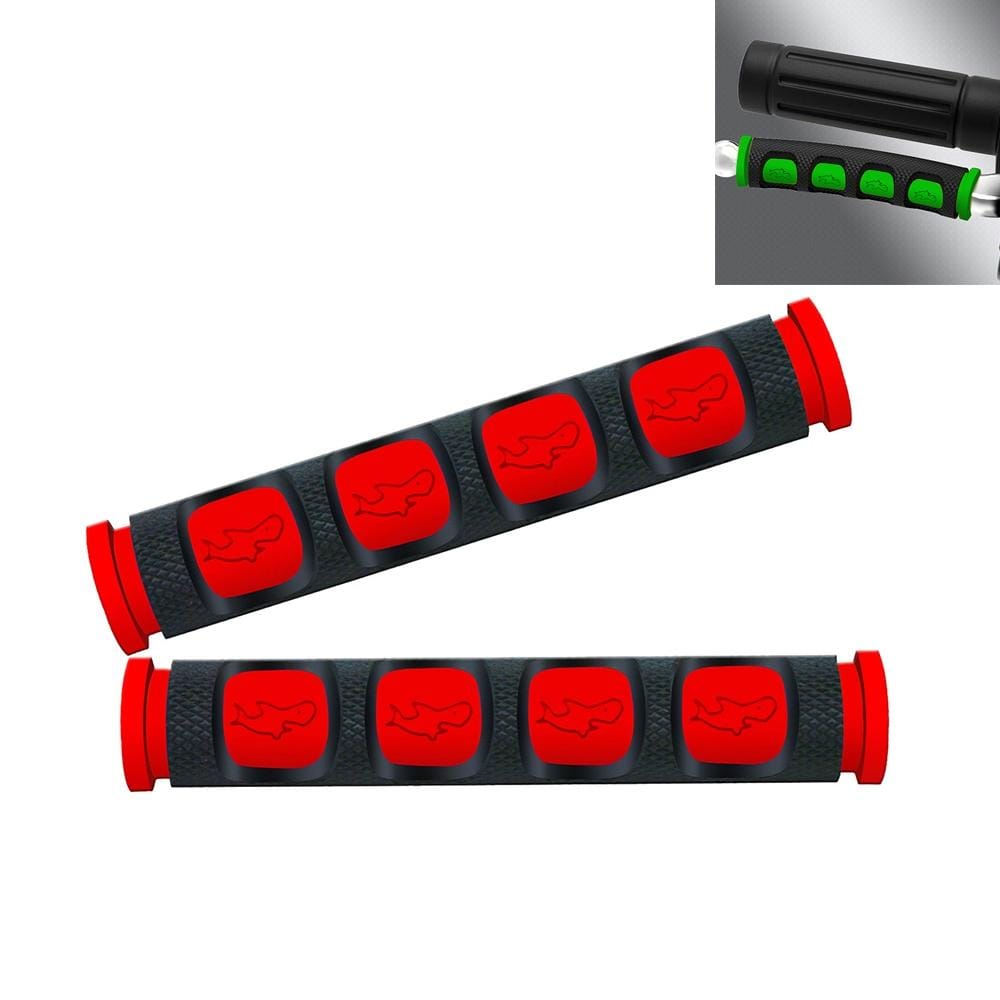 2 PCS Motorcycle Modification Accessories PVC Horn ShapeHand Grip Cover Handlebar Set (Red)