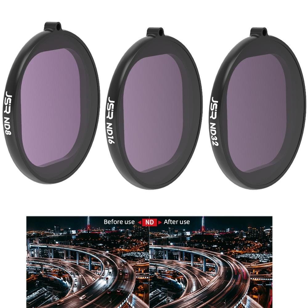 JSR Round Housing 3 in 1 ND8+ND16+ND32 Lens Filter for GoPro HERO8 Black