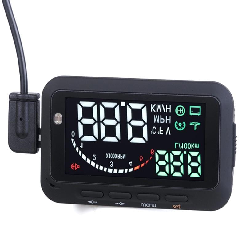 F02 2.5 inch Universal Car HUD Vehicle-mounted Head Up Display Fuel Consumption