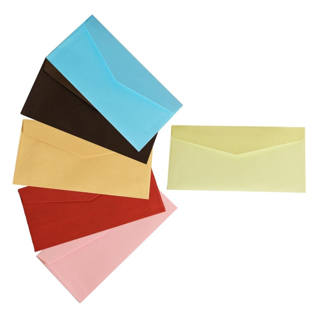 20 PCS Classical Kraft Envelopes Retro Envelope Blank Envelops Office Supplier Stationery (Pink)