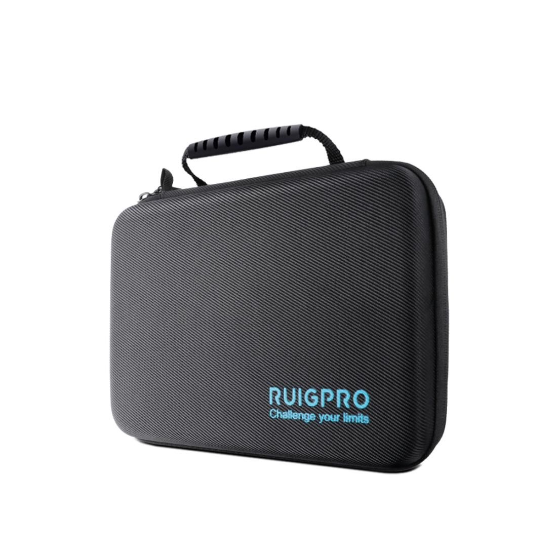 For GoPro HERO8 / 7 / 6 RUIGPRO Shockproof Waterproof Portable Case Box Size : 33.5cm x 24.7cm x 6.3cm (Black)