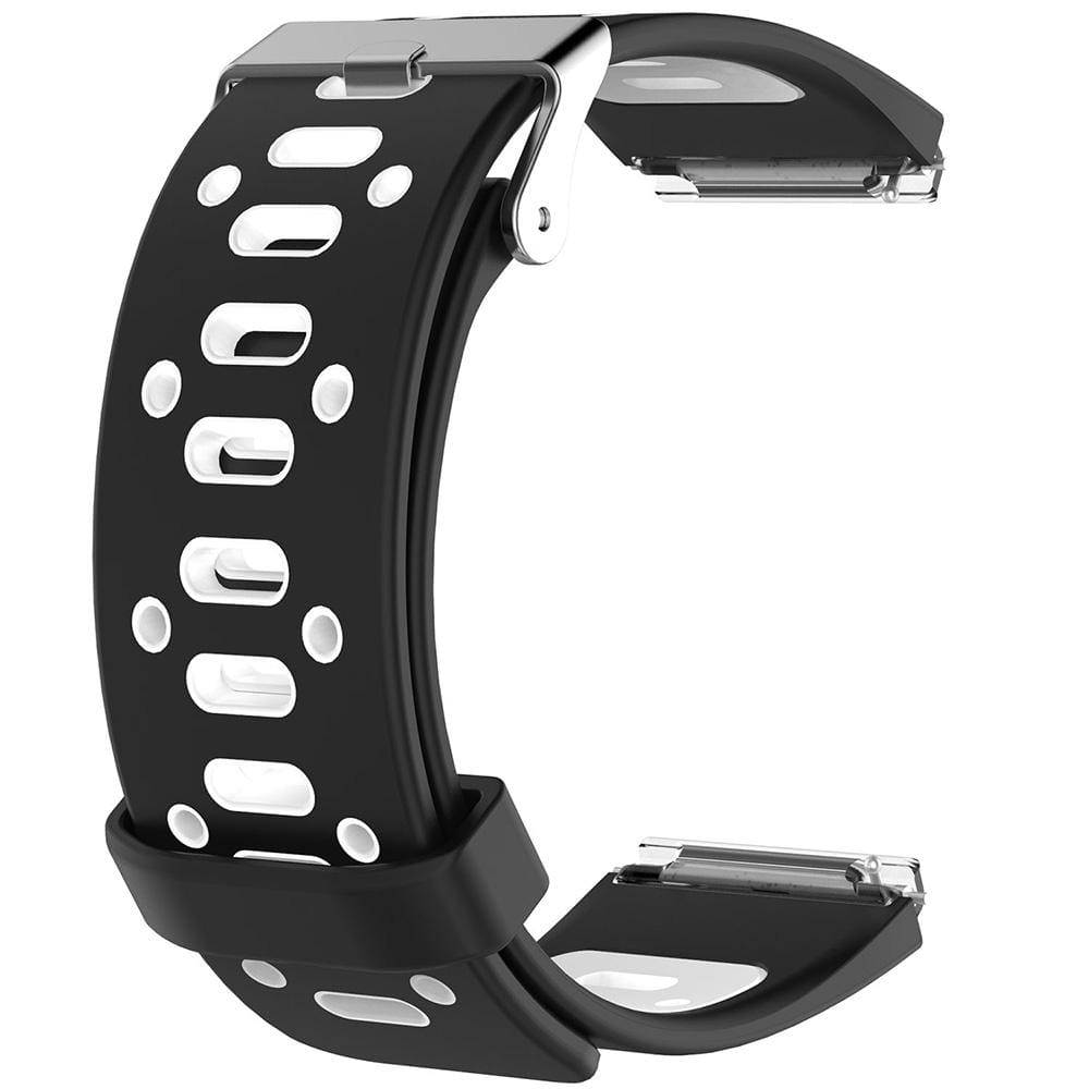 For Fitbit Blaze Two-tone Silicone Replacement Wrist Strap Watchband with Buckle (Pink + Yellow)