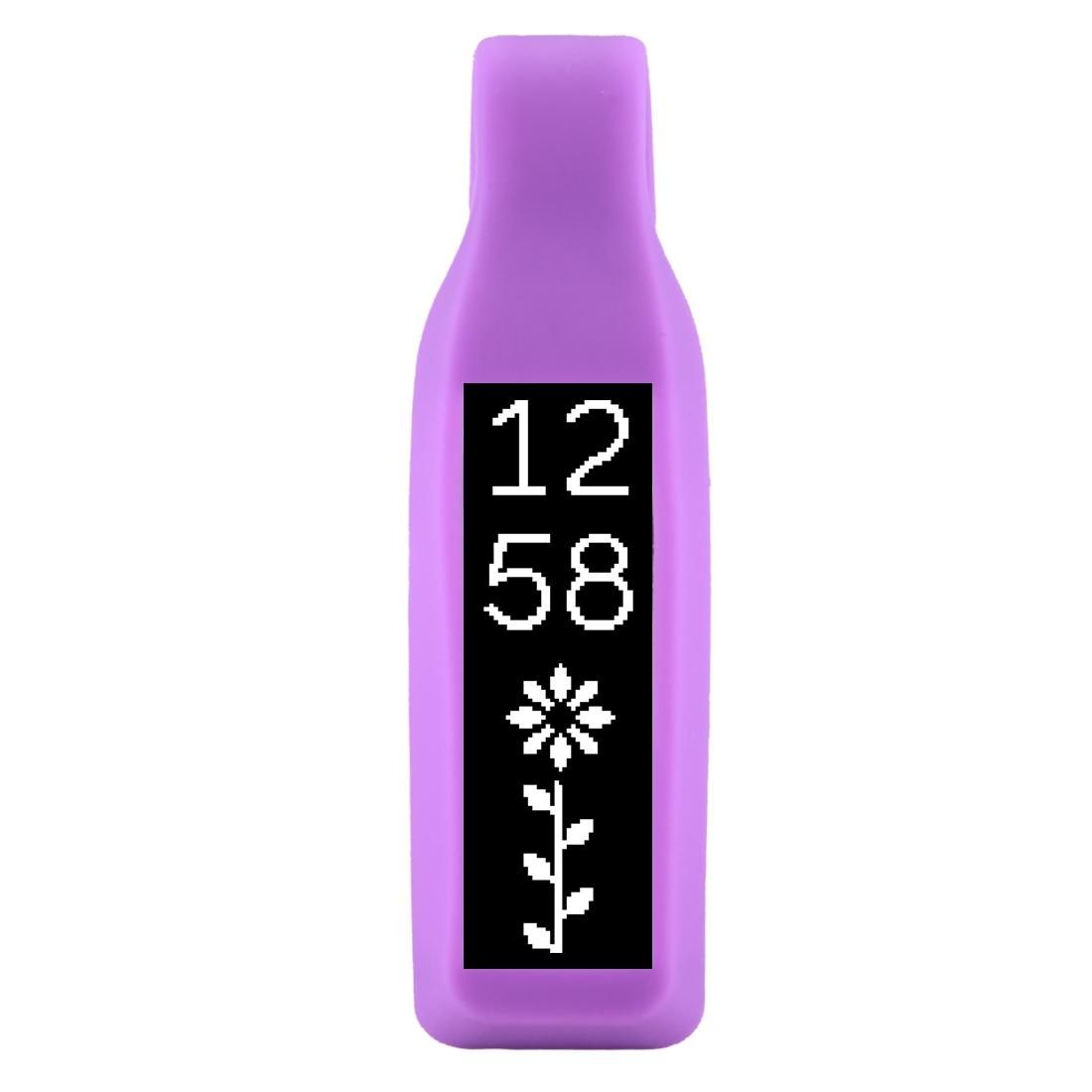 For Fitbit Alta Smart Watch Clip Style Silicone Case, Size: 6.3x1.8x1.7cm (Purple)