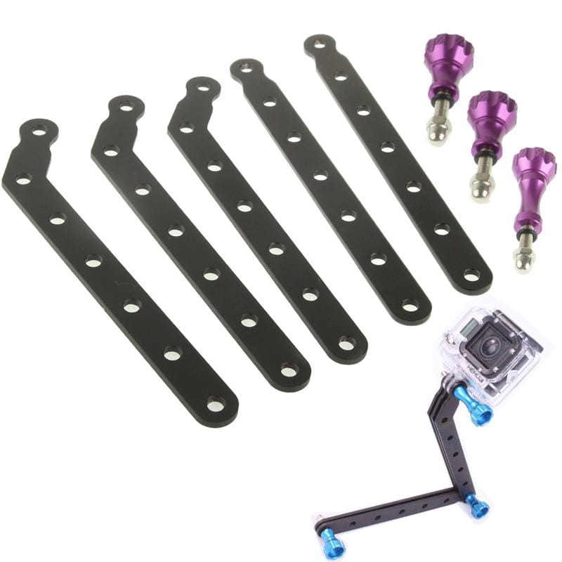 ST-45 Aluminum Alloy Extension Arm Mount Kits With Screw for Gopro Camera HD Hero 4 / 3+ / 3 / 2 / 1 (Magenta)