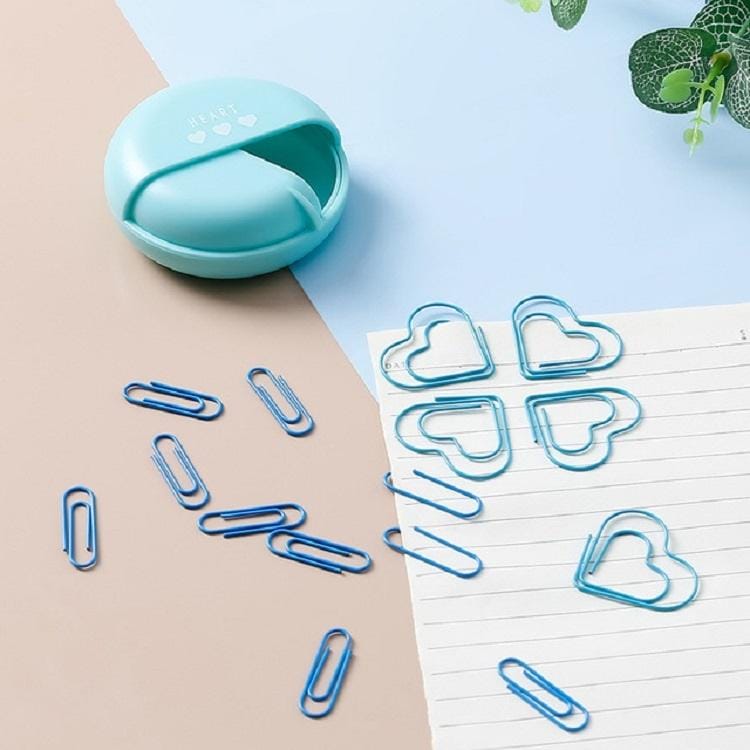 2 PCS Creative Cute Cartoon Paper Clip Colorful Girl Clothes Hanging Paper Clip Hanger Paper Clip (Macaron blue)