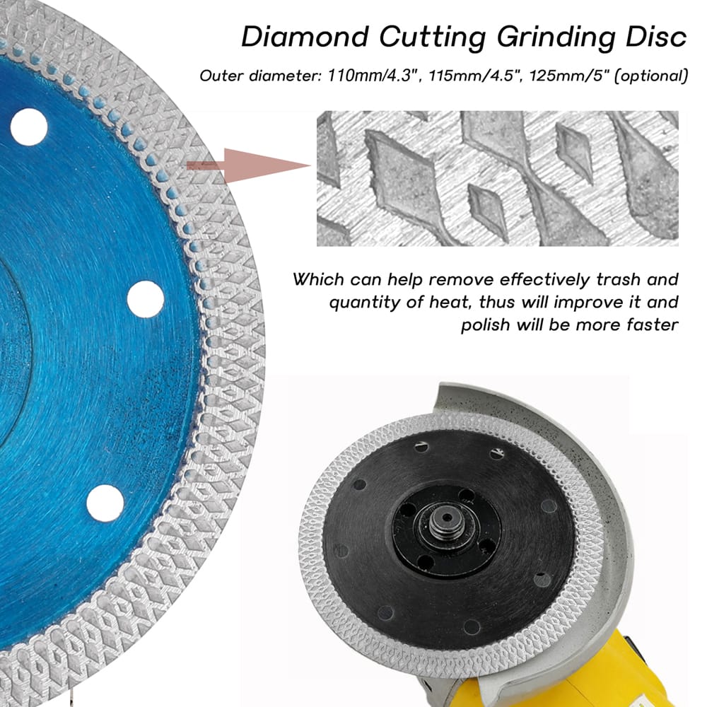 Diamond Saw Cutting Blade for Angle Grinder Ceramics - 125