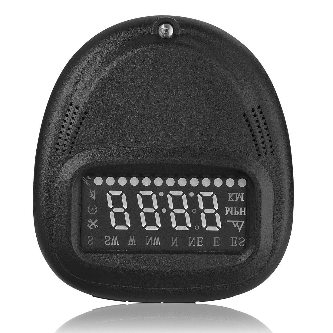 A1 2.0 inch Car GPS HUD Head Up Display Vehicle-mounted Security System, Support Speed & Real Time & Altitude & Over Speed Alarm & Compass & MPH & Auto Sleeping & KM & Satellite Signal