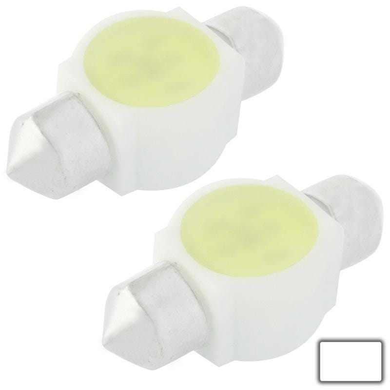 31mm 1W White Ceramic LED Car Signal Light Bulb, DC 12V