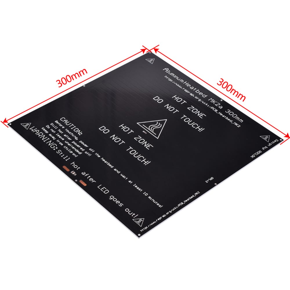 MK2A 300*300*3mm PCB Aluminum Heatbed Hot Plate Accessories