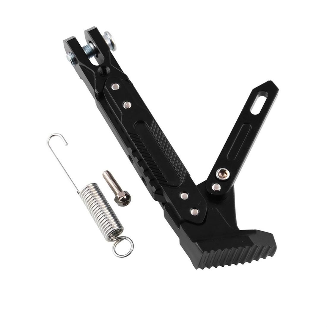 Motorcycle Adjustable Non-slip Parking Scaffold Foot Kickstand (Silver)