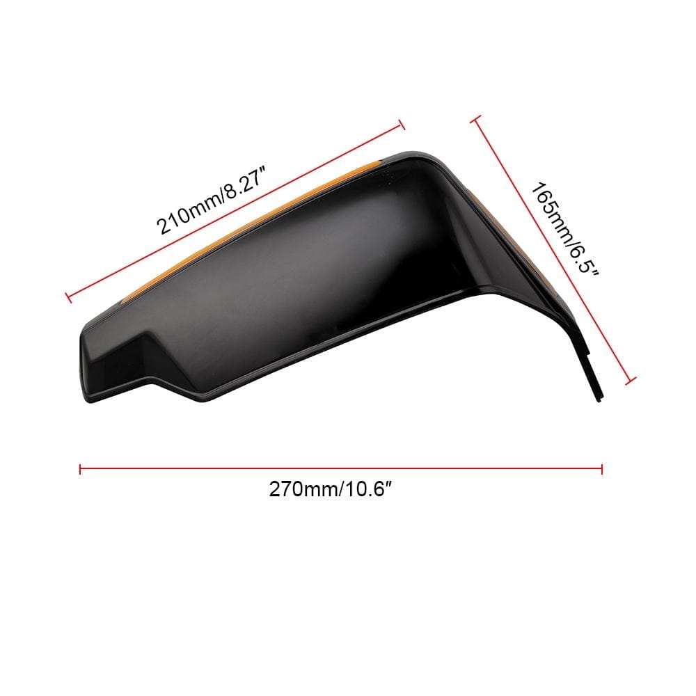Motorcycle Modification Accessories PC Plastic Windshield Hand Guard for Motorcycles with 7 / 8 inch Handlebars, Size: 210 x 165mm, One Pair