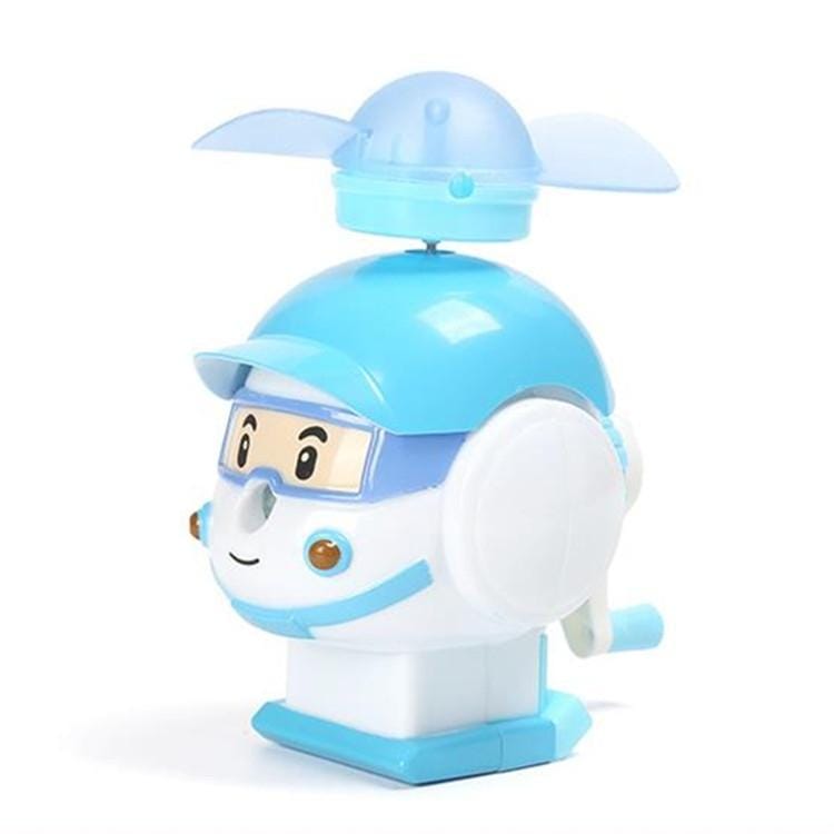 Cute Little Airplane Shape Pencil Sharpener Fan (Blue)