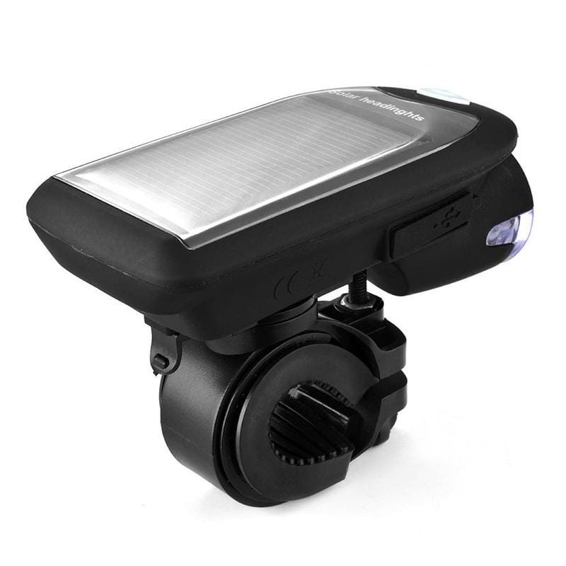 3W 240LM USB Solar Energy Motorcycle / Bicycle Front Light (White)
