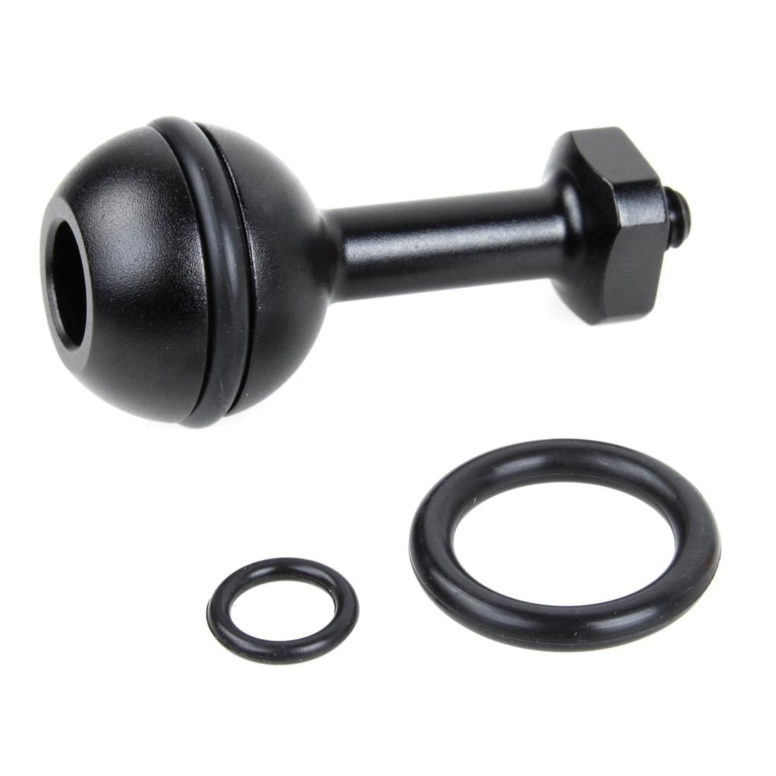 TMC HR371 Aluminum 1/4 inch Screw Ball Adapter Mount for GoPro  NEW HERO /HERO6   /5 /5 Session /4 Session /4 /3+ /3 /2 /1, Xiaoyi and Other Action Cameras, Suitable for S-DLP-2633 / S-DLP-2630 (Black)