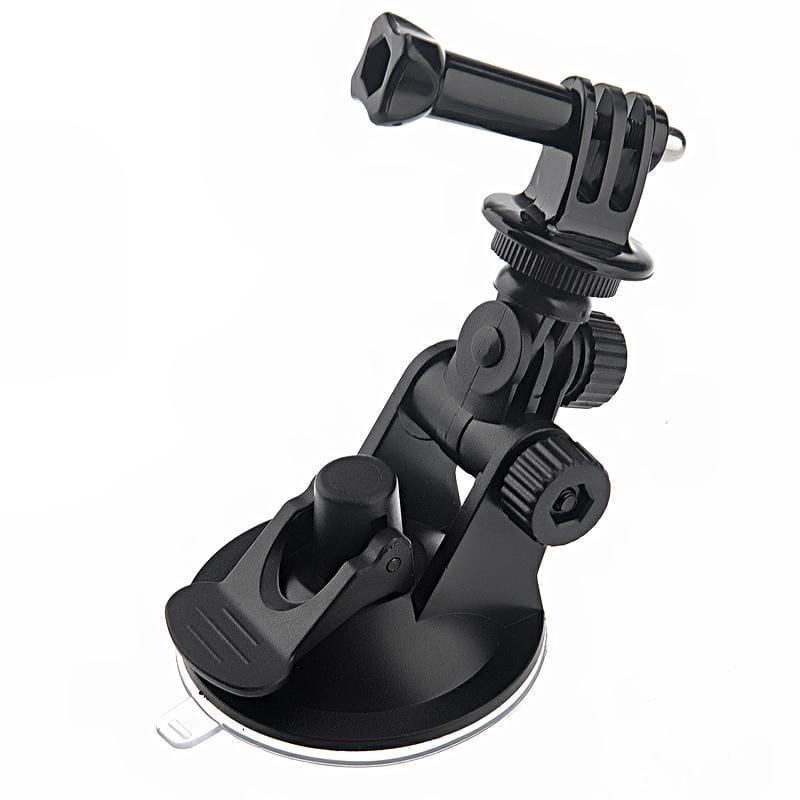 ST-51 Mini Car Suction Cup Tripod Adapter + 7CM Diameter Base Mount for GoPro  NEW HERO /HERO6   /5 /5 Session /4 Session /4 /3+ /3 /2 /1, Xiaoyi and Other Action Cameras (Black)