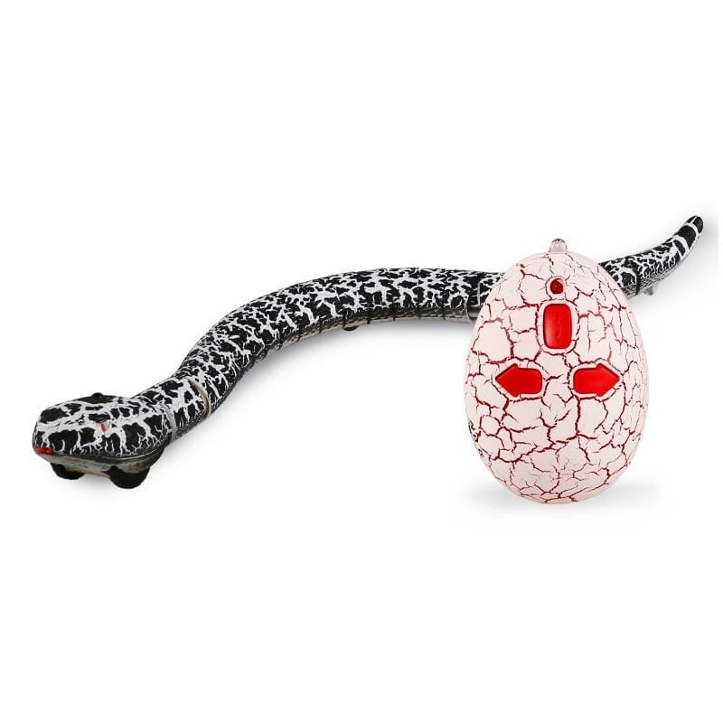 Tricky Funny Toy Infrared Remote Control Scary Creepy Snake, Size: 38*3.5cm (White)