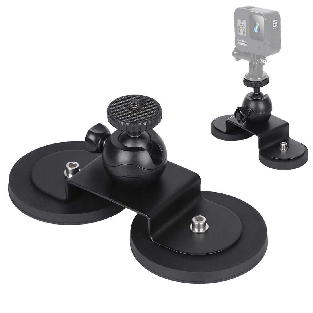 Car Suction Cup Mount Bracket for GoPro HERO9 Black / HERO8 Black /7 /6 /5 /5 Session /4 Session /4 /3+ /3 /2 /1, Xiaoyi and Other Action Cameras,Size: L (Black)
