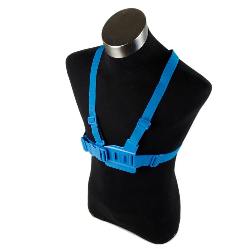 TMC HR47 Chest Belt for GoPro  NEW HERO /HERO6   /5 /5 Session /4 Session /4 /3+ /3 /2 /1, Xiaoyi and Other Action Cameras (Blue)