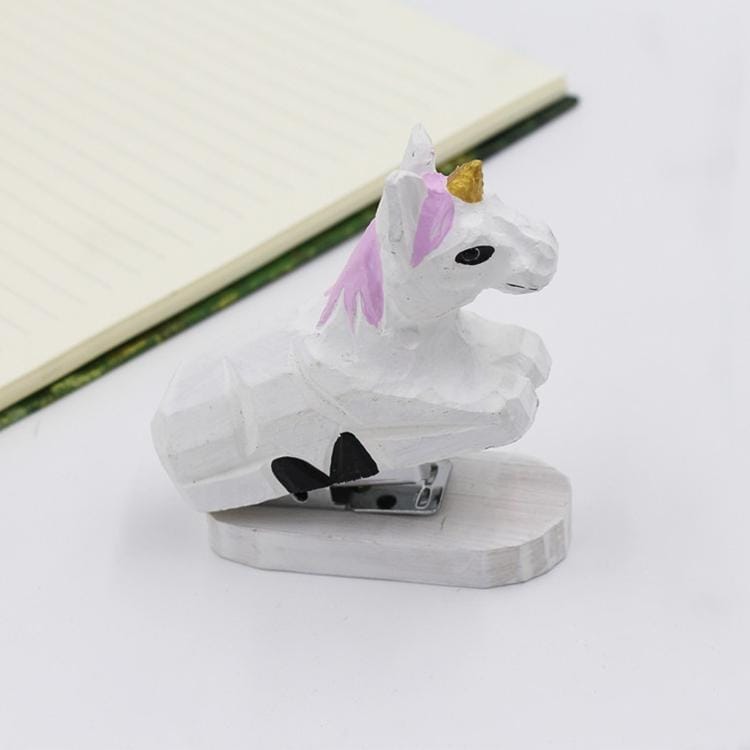 24/6 26/6 Handmade Wood Animal Mini Stapler Paper Office School Smart Home Kit (Style13)