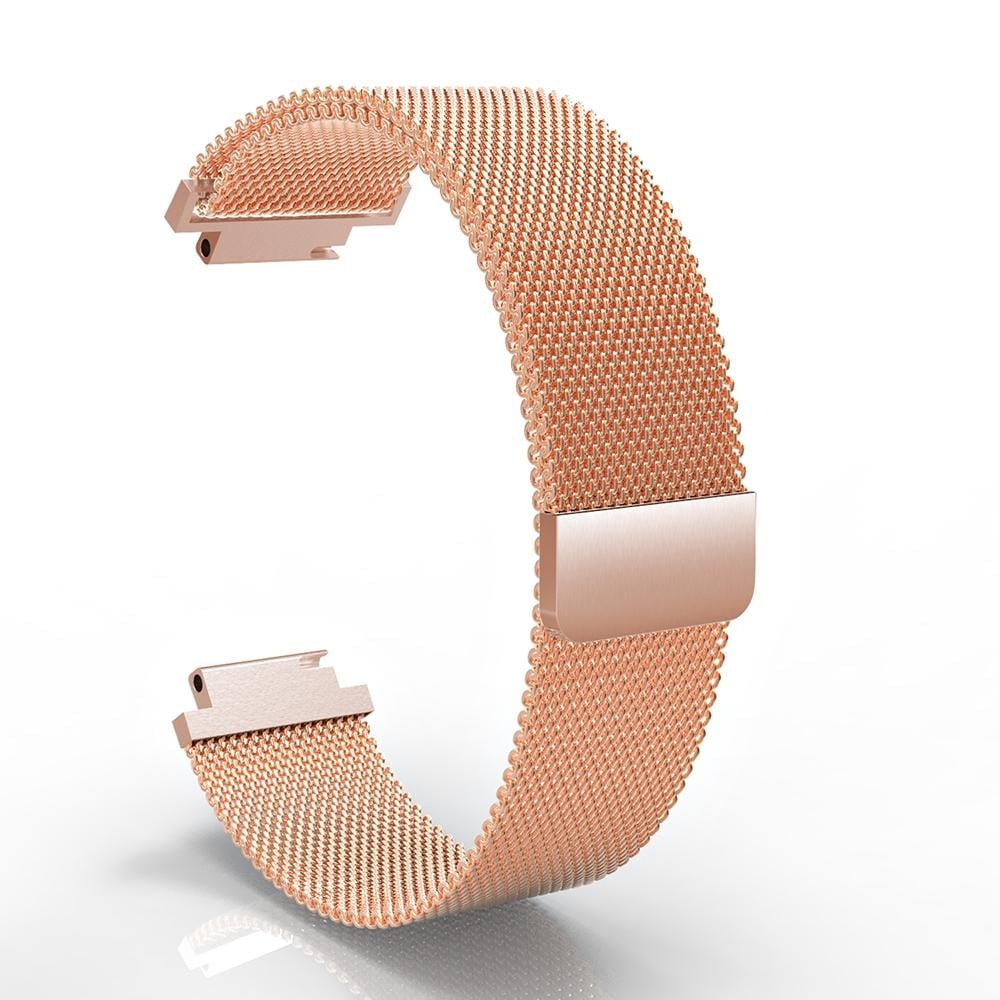 For Garmin Vivoactive HR / Approach S2 / S4 Milanese Replacement Wrist Strap Watchband (Rose Gold)