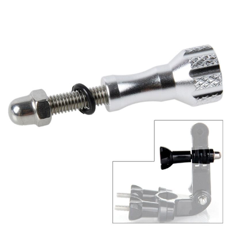 TMC Aluminum Mini Thumb Knob Stainless Bolt Screw for GoPro  NEW HERO /HERO6   /5 /5 Session /4 Session /4 /3+ /3 /2 /1, Xiaoyi and Other Action Cameras, Length: 5cm (Silver)