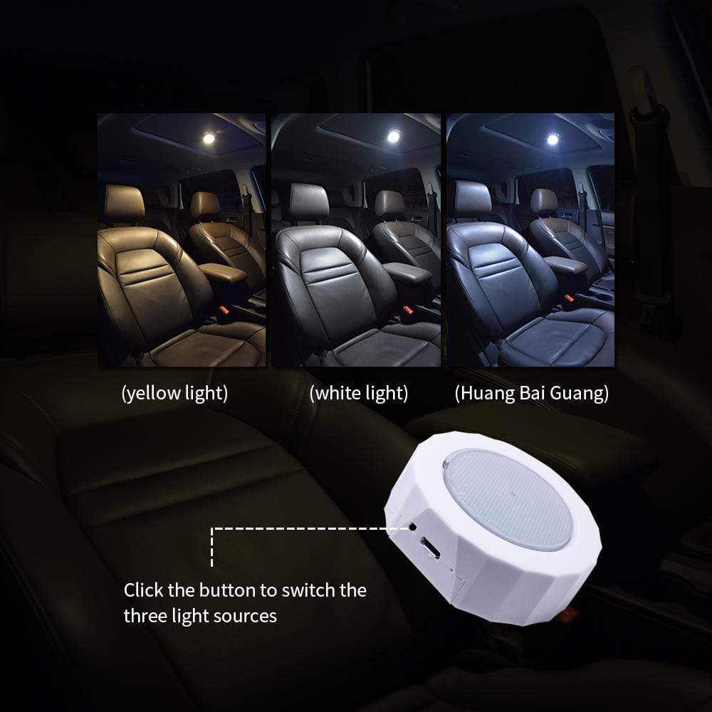 DC5V 1W USB Charging Car LED Reading Light (White)