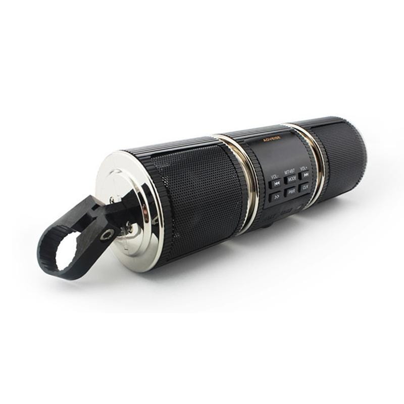MT487 12V Multi-functional Waterproof Motorcycle Bluetooth Modified Audio Amplifier, Support FM & Wired Control (Gold)