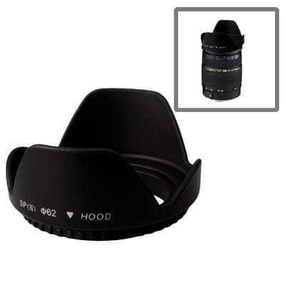 62mm Lens Hood for Cameras (Black)