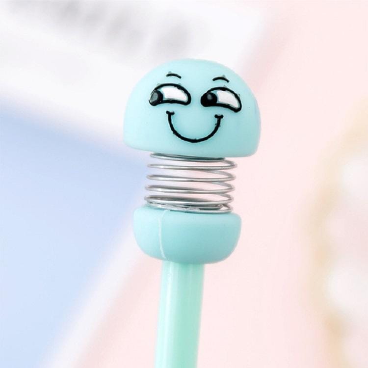 20 PCS Creative Expression Spring Doll Gel Pen Cartoon Bounce Doll Water Pen, Specification:Nib 0.38mm (Shy)