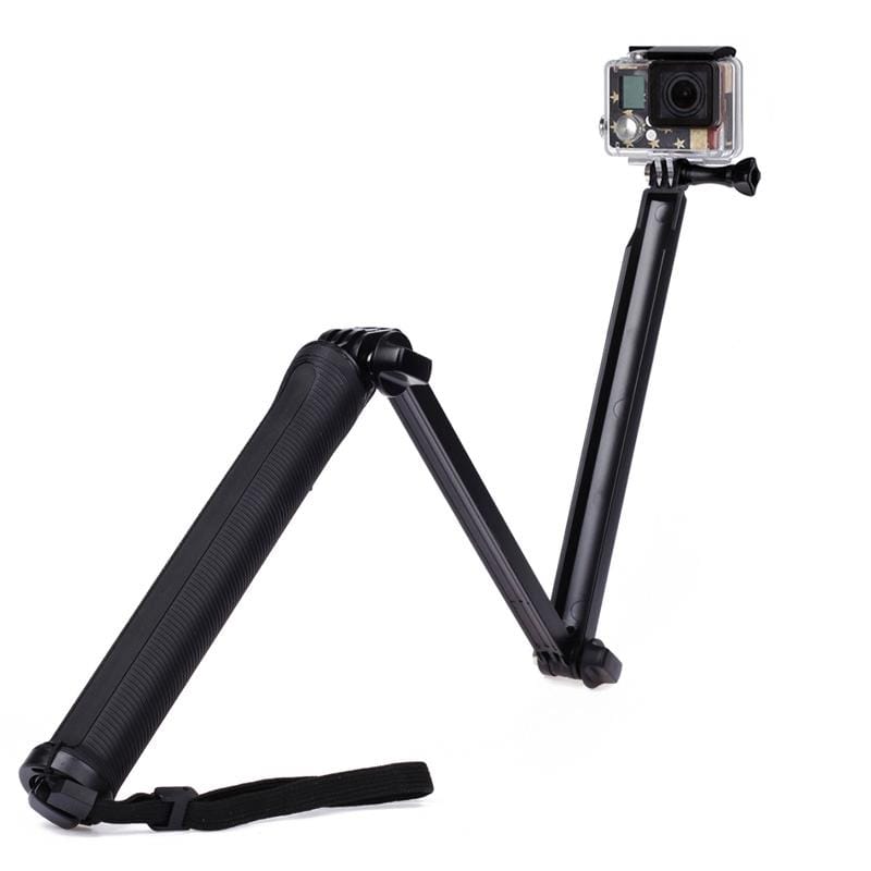 3-Way Monopod + Tripod + Grip Super Portable Magic Mount Selfie Stick for GoPro HERO5 Session /5 /4 Session /4 /3+ /3 /2 /1, Xiaoyi Sport Cameras, Length: 27-75cm
