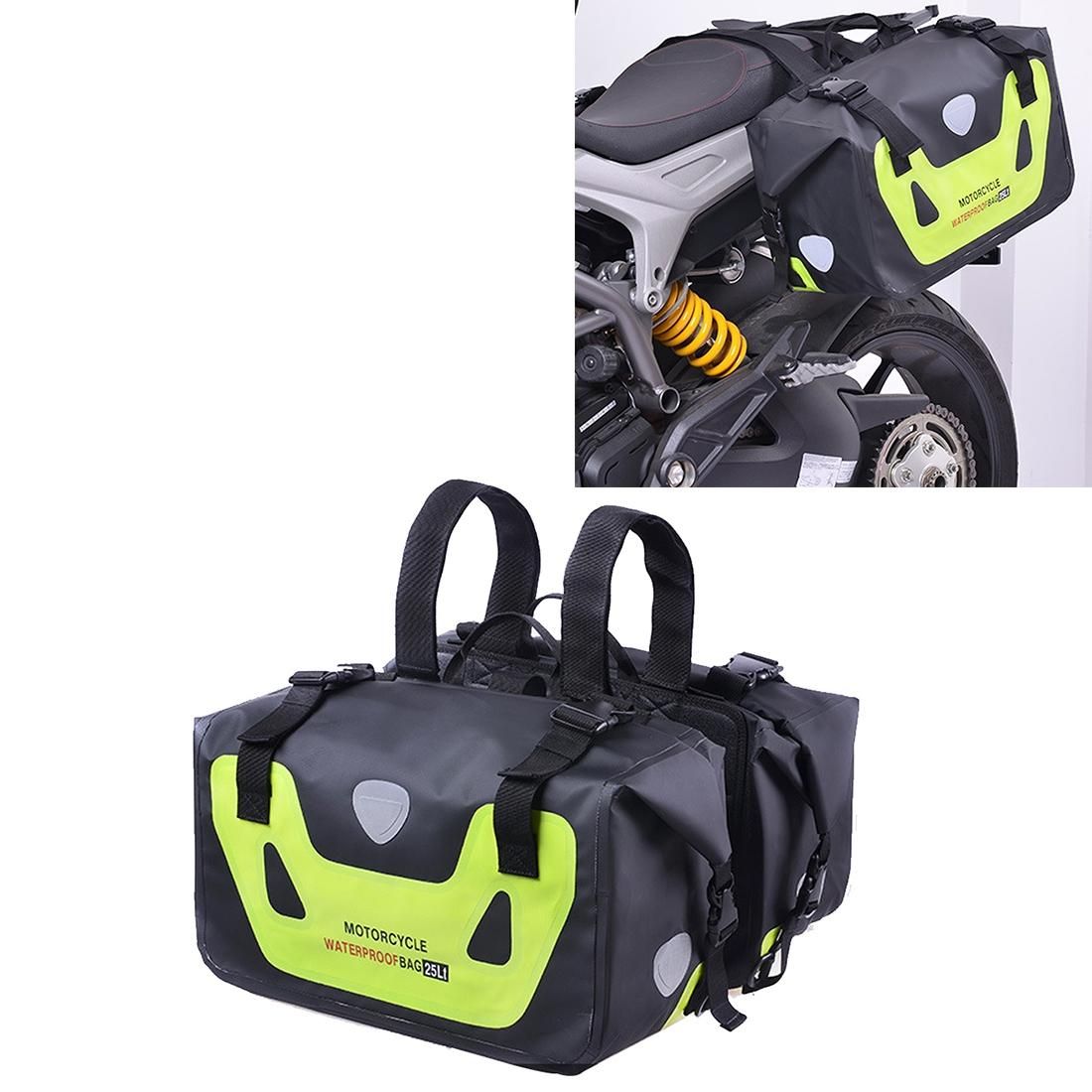 CUCYMA WB-1601 Motorcycle Waterproof Saddle Bag Travel Side Bag (Green)