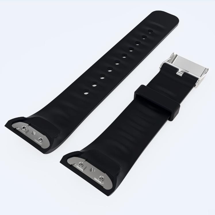 Solid Color Leather Wrist Strap Watch Band for Galaxy Gear Fit2 R360 (Cyan)