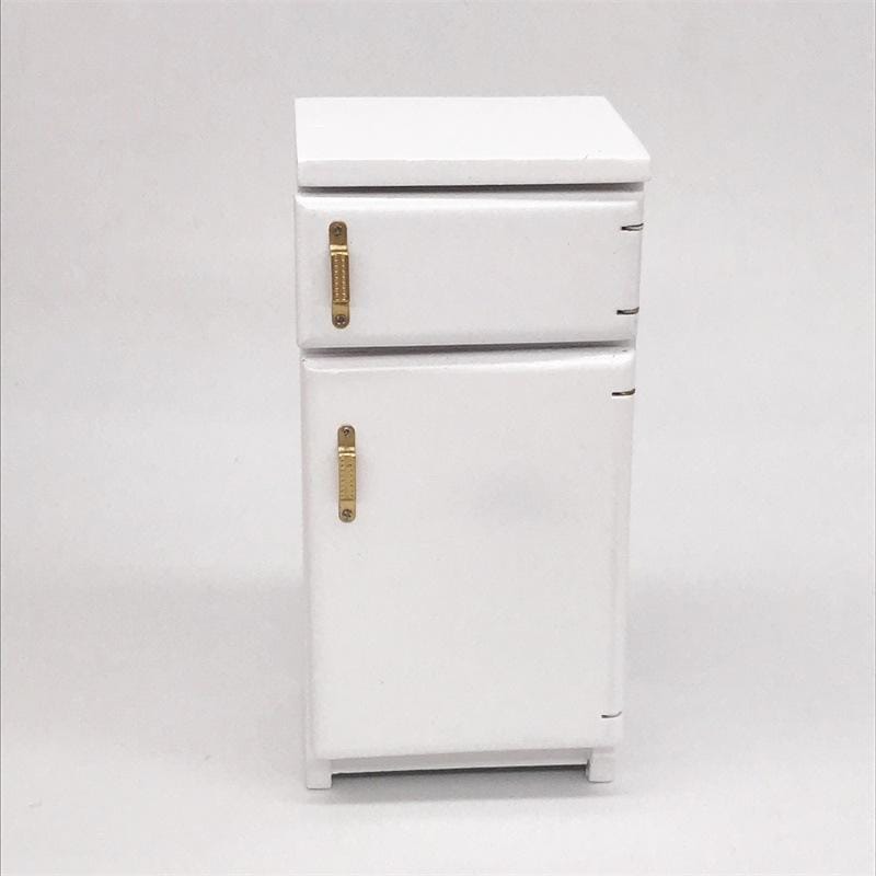 1:12 Doll House Mini Kitchen Model Refrigerator (White )