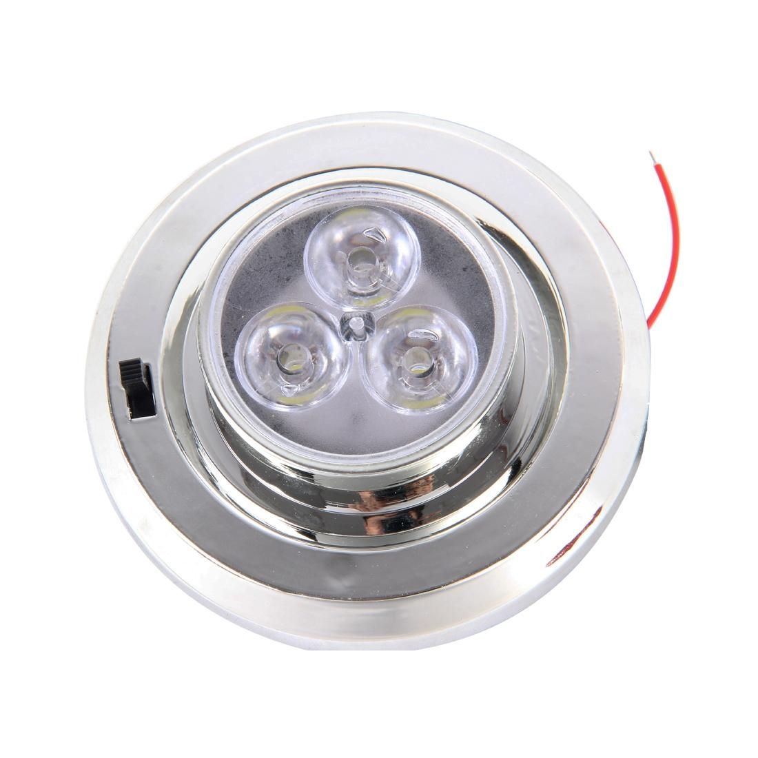 CARFU AC-2021 3W 3 LEDS Interior LED Roof Light, DC 12V (White Light)