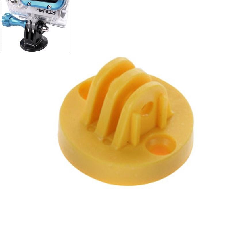 GP267 Camcorder Mount Adapter to Tripod Stand for GoPro HERO6/ 5 /5 Session /4 /3+ /3 /2 /1 (Yellow)