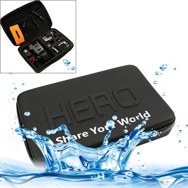Shockproof Waterproof Portable Travel Case for GoPro HERO9 Black / HERO8 Black /7 /6 /5 /4 Session /4 /3+ /3 /2 /1, Puluz U6000 and other Sport Cameras Accessories, Size: 32cm x 22cm x 7cm