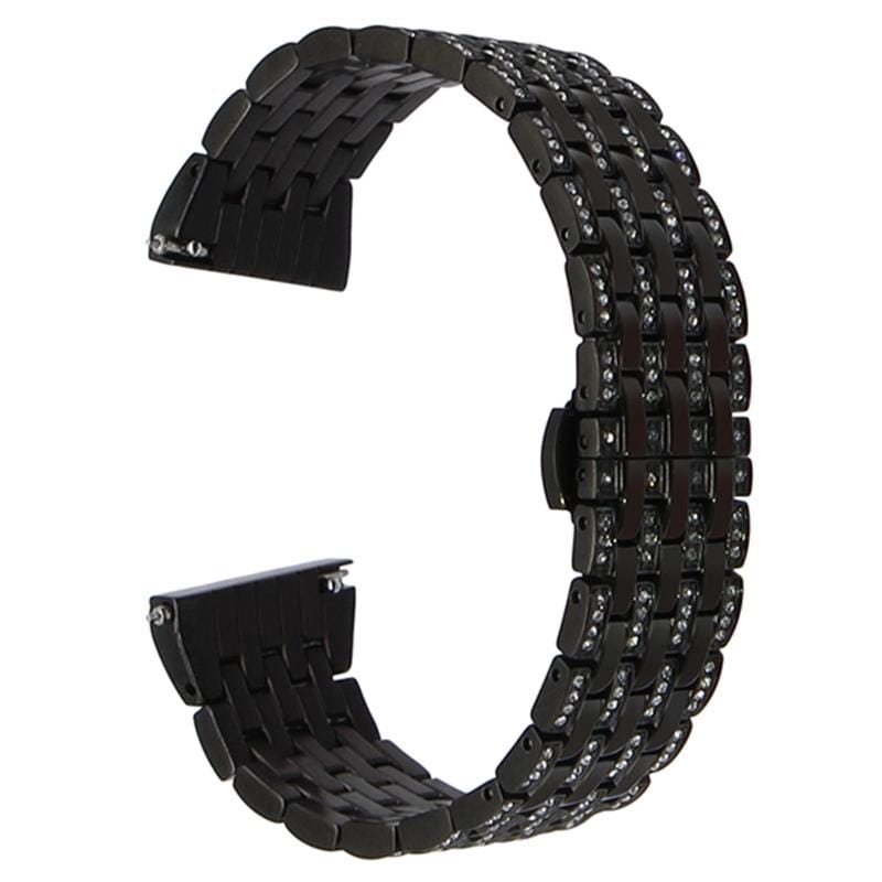 22mm For Huawei Watch GT2e GT2 46mm Aluminum alloy Masonry strap (Black)
