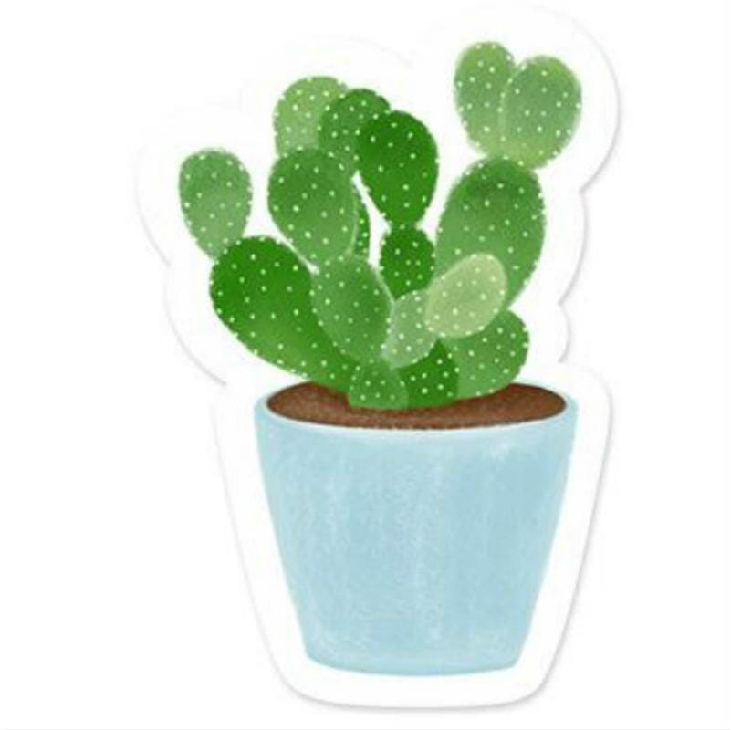 4 PCS Fresh Cactus Memo Pad Sticky Notes Memo Notebook Stationery (Wanzhongshan)