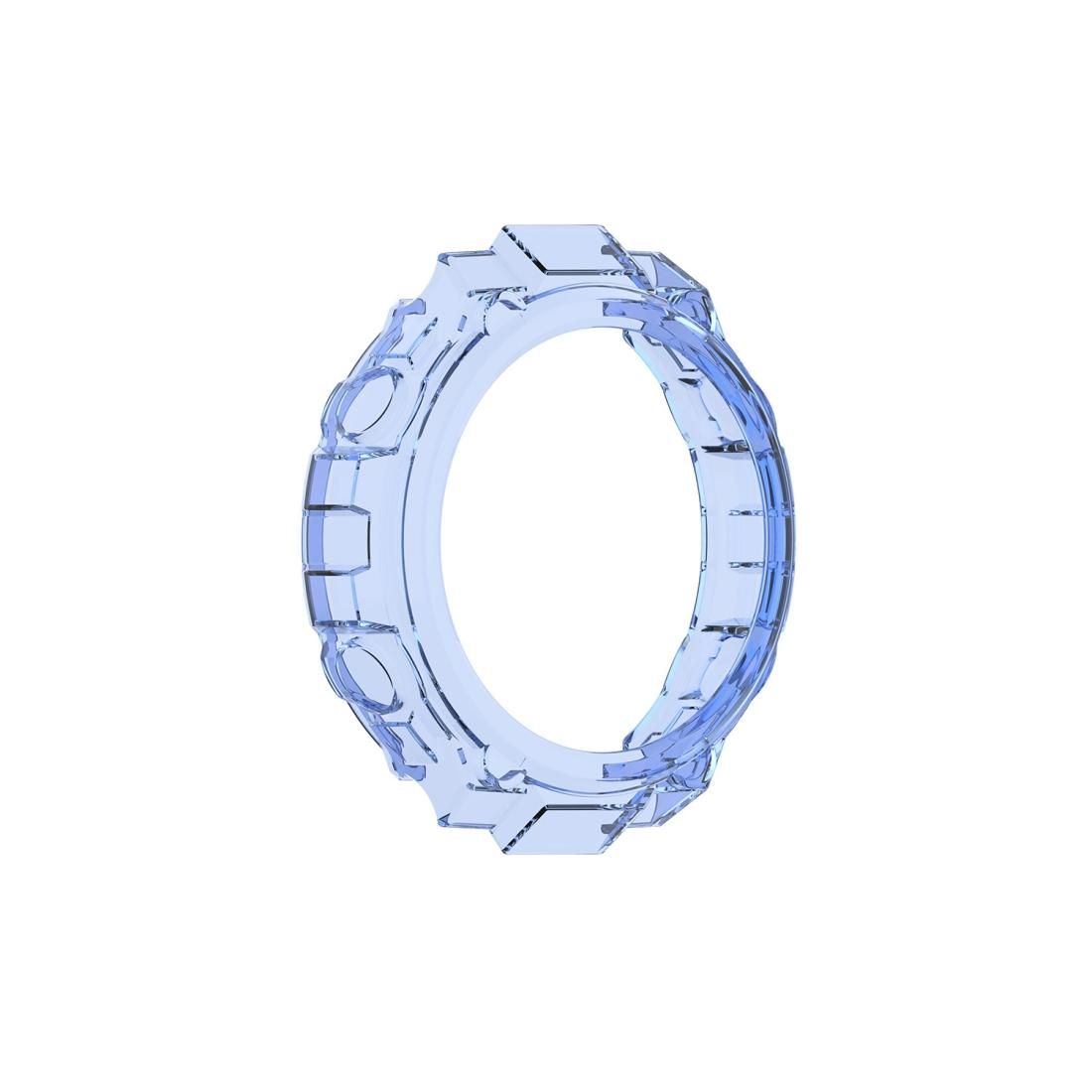 For Huami Amazfit T-Rex A1918 Tyrannosaurus TPU Watch Case (Clear Blue)