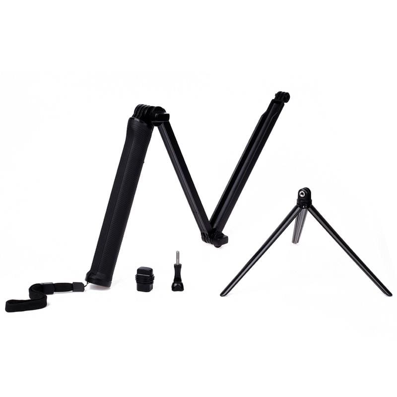 3-Way Monopod + Tripod + Grip Super Portable Magic Mount Selfie Stick for GoPro HERO5 Session /5 /4 Session /4 /3+ /3 /2 /1, Xiaoyi Sport Cameras, Length: 27-75cm