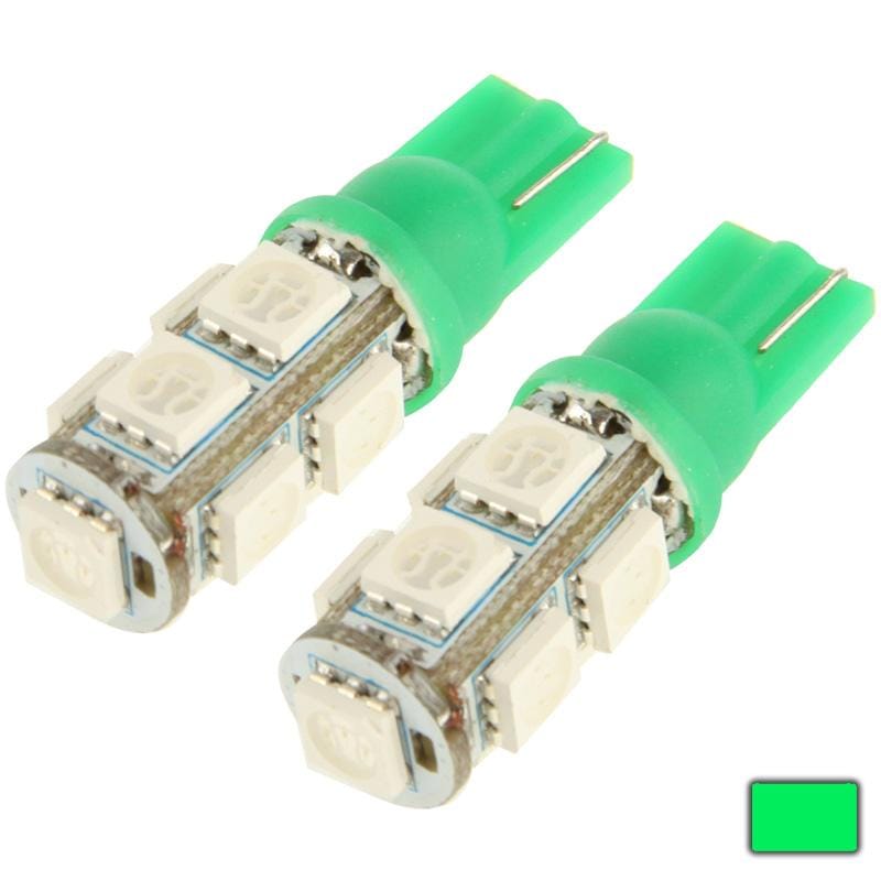 T10 Green 9 LED 5050 SMD Car Signal Light Bulb (Green)