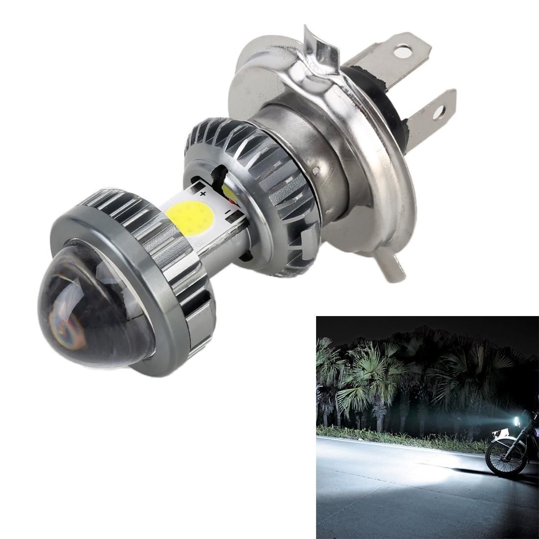 H4 DC9-18V / 4.7W 2.2W / 6000K / 500LM Motorcycle LED Headlight with COB Lamp Beads
