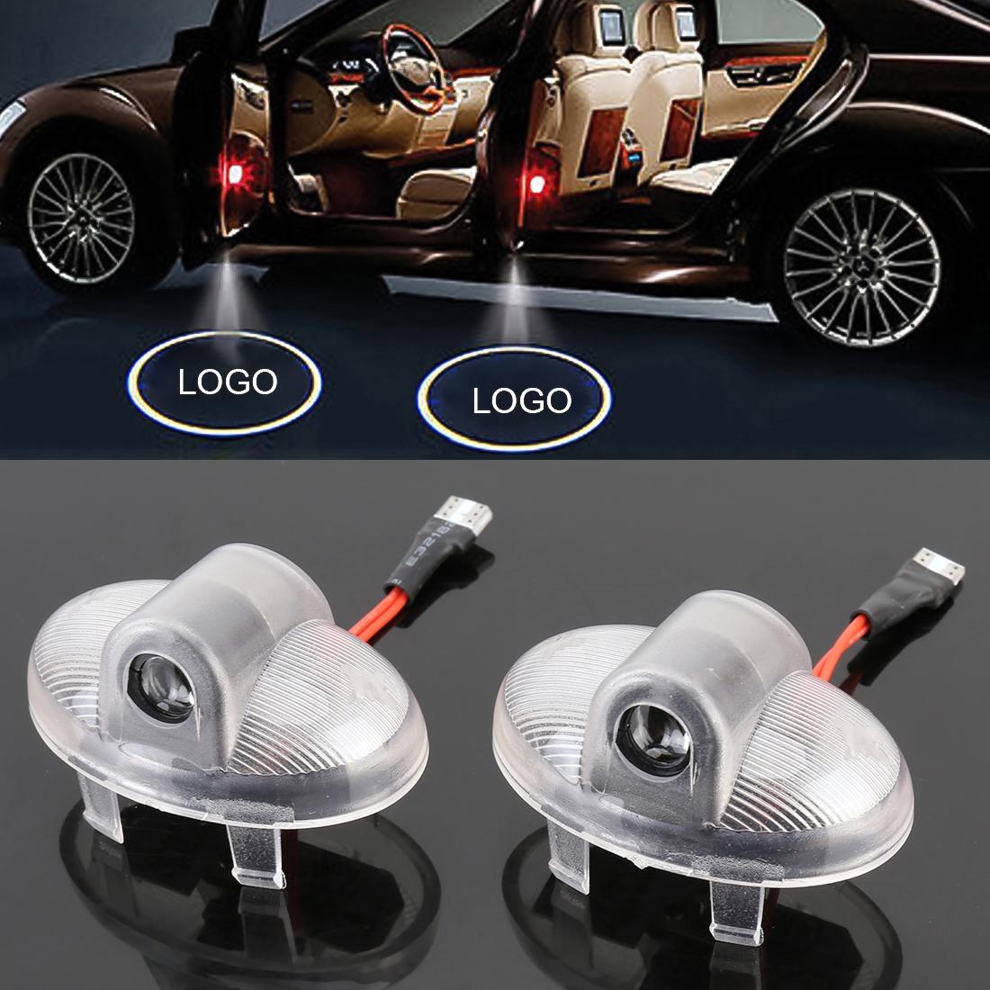 2 PCS DC12V 2W Car Door Logo Light Brand Shadow Lights Courtesy Lamp for Mazda 8 2011-2015
